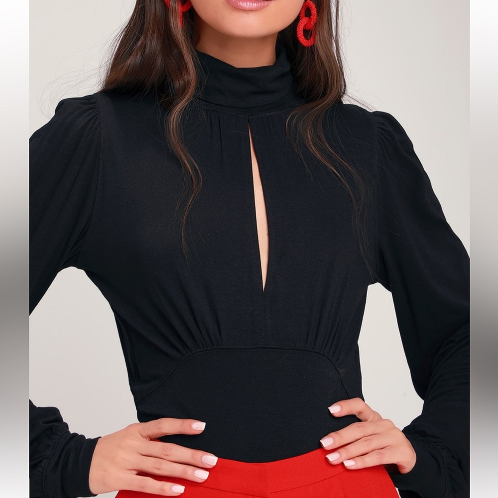 Free People First Love Mock Neck Top